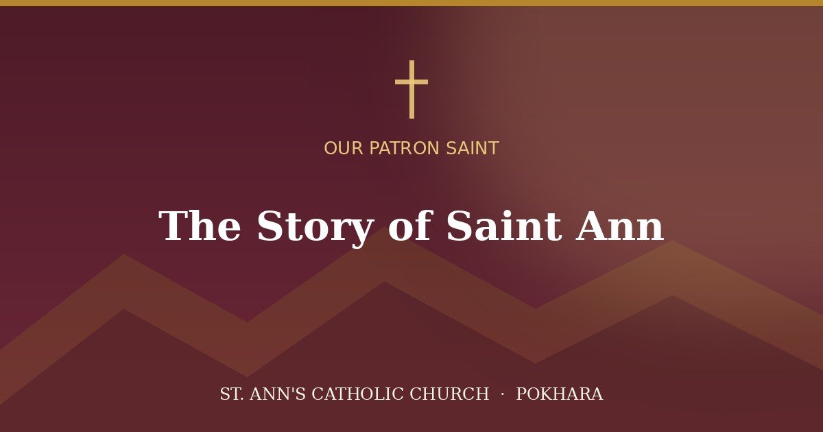Traditional icon depicting Saint Ann with the Virgin Mary as a child
